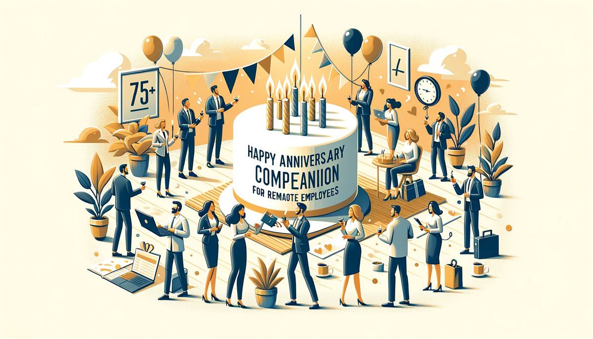 Work Anniversary Messages for Remote Employees (75+ Examples)